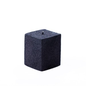 شمع مکعبی اکلیلی مشکی قطر 6