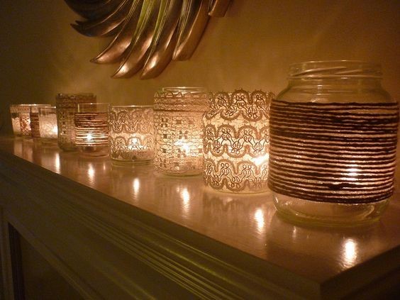 خانه ای رمانتیک با شمع