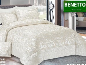 روتختی دو نفره شانل مخمل ۸ تکه برند بنتون مدل NEW-ANGEL-4