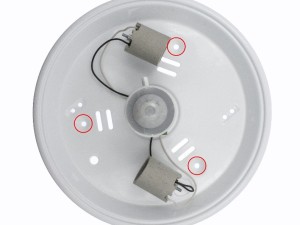 چراغ سقفی سنسور دار اکو لایت (حبابی سنسور دار 360 درجه طلقی 2 لامپ) گارانتی 2 ساله