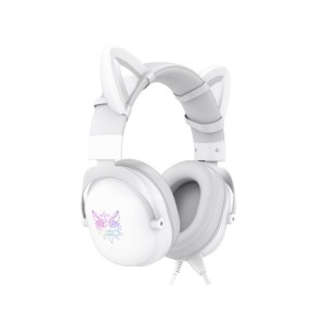 هدست Onikuma X11 با گوش گربه‌ای_ سفید