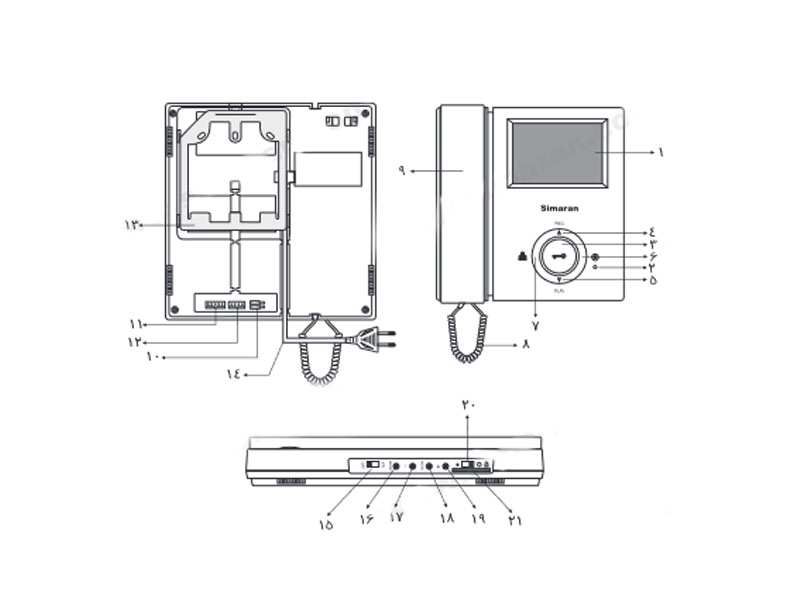 مانیتور HS -43FL سیماران